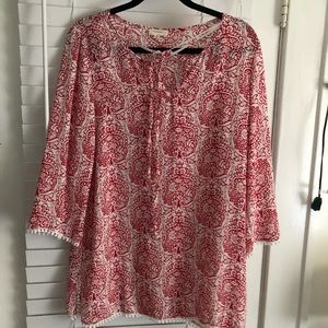 Red blouse